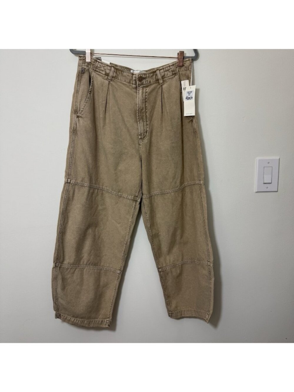 Citizens of Humanity Hadley Curved Surplus Pants Size  31 Wide Leg Pleated New